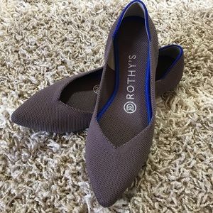 Rothy’s The Point Purple Brown Mauve Size 6